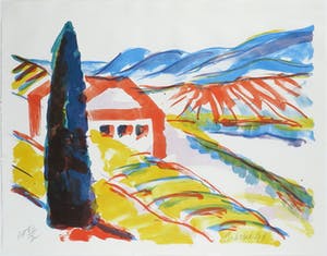 Jan Cremer - Litho, l'Arbero di Toscana - Ingelijst kopen? Bied vanaf 250!
