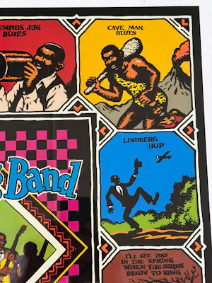 Robert Crumb - Zeefdruk naar Albumcover 1979 "Memphis Jug Band Double Album" Gesigneerd kopen? Bied vanaf 300!