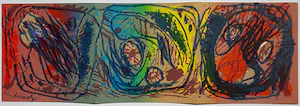Pierre Alechinsky - Derde solotentoonstelling NY (1965), catalogus met grote litho kopen? Bied vanaf 125!