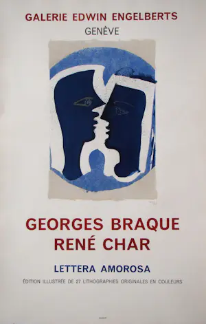 Georges Braque - Het Paar - Lettera Amorosa - Tentoonstellingsposter in beperkte oplage - 1963 kopen? Bied vanaf 350!