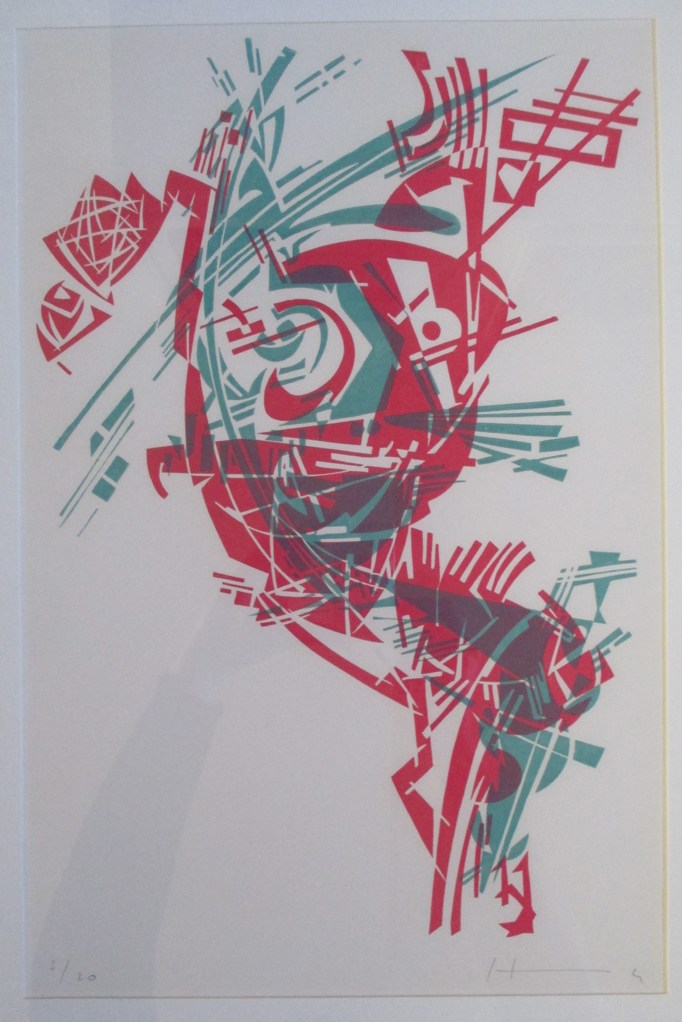 Pavel Husa - Ingelijste Lino 3/20 verkocht voor € 35!