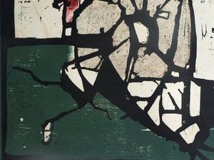 Fon Klement - Houtsnede, Watermolen – ingelijst – 1961 – oplage 24 kopen? Bied vanaf 75!