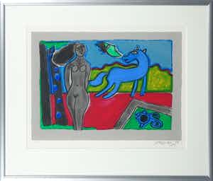 Corneille - Zeedruk, Portrait d'un Été - Ingelijst verkocht voor € 150!