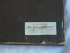 Ernst Witkamp - Ingelijste ets, “De Straatmuzikante” - 1888 kopen? Bied vanaf 1!