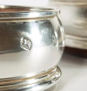 Twee 1e gehalte Engelse zilveren flessenbakken kopen? Bied vanaf 150!