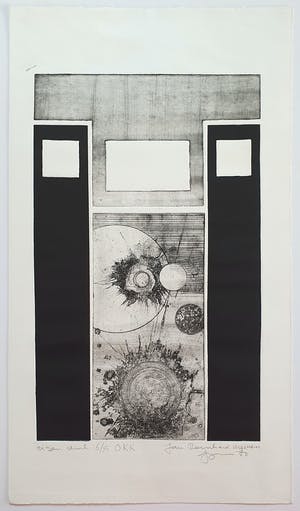 Jan Bernard Meinen - O.K.K. (Abstracte compositie met geometrische vormen) kopen? Bied vanaf 45!