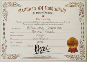 Ad van Hassel - POP-ART STAMP – DAMIEN LOVE kopen? Bied vanaf 100!