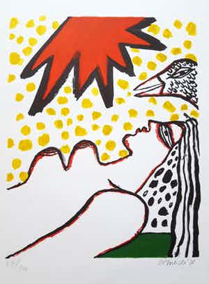 Corneille - Zeefdruk uit 1975 L'étoile / La Stella verkocht voor € 1!