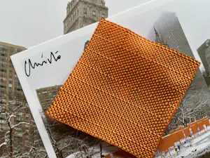 Christo - All our Art is about Freedom - Gesigneerd en Origineel stuk stof "The Gates" kopen? Bied vanaf 275!