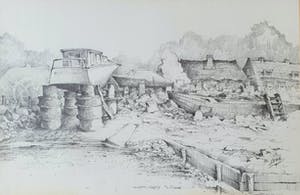 Dook Everse - Scheepswerf | Ingelijst kopen? Bied vanaf 25!