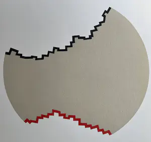 Niek Walthaus - collage op karton | 'Alfabet' | 1998 (UNIEK WERK) kaufen? Bieten Sie von 1!
