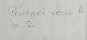 Anne de Boer - ‘Portret serie A nr. 2’ - 1983 - gemengde techniek kopen? Bied vanaf 120!