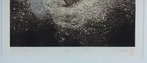 Veerle Rooms - Ets (staal diepdruk) op papier, Tekens in het zand - Ingelijst kopen? Bied vanaf 35!