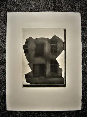 Niet of onleesbaar gesigneerd - Intrigerende Duitse (?) ETS "Wände VII" zeer kleine oplage - gesigneerd kopen? Bied vanaf 1!