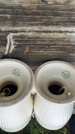 Wedgwood - 2 lampvoet met kap kopen? Bied vanaf 95!
