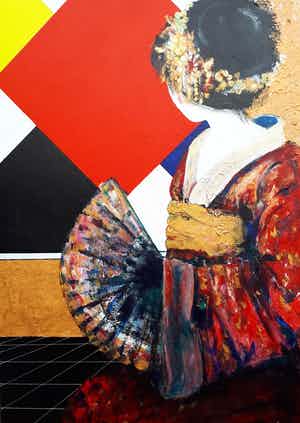 Anke Peddemors - contrast 3 formaat 70/100 verkocht voor € 60!