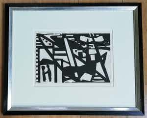 Jan van der Zee - Abstracte houtsnede verkocht voor € 150!