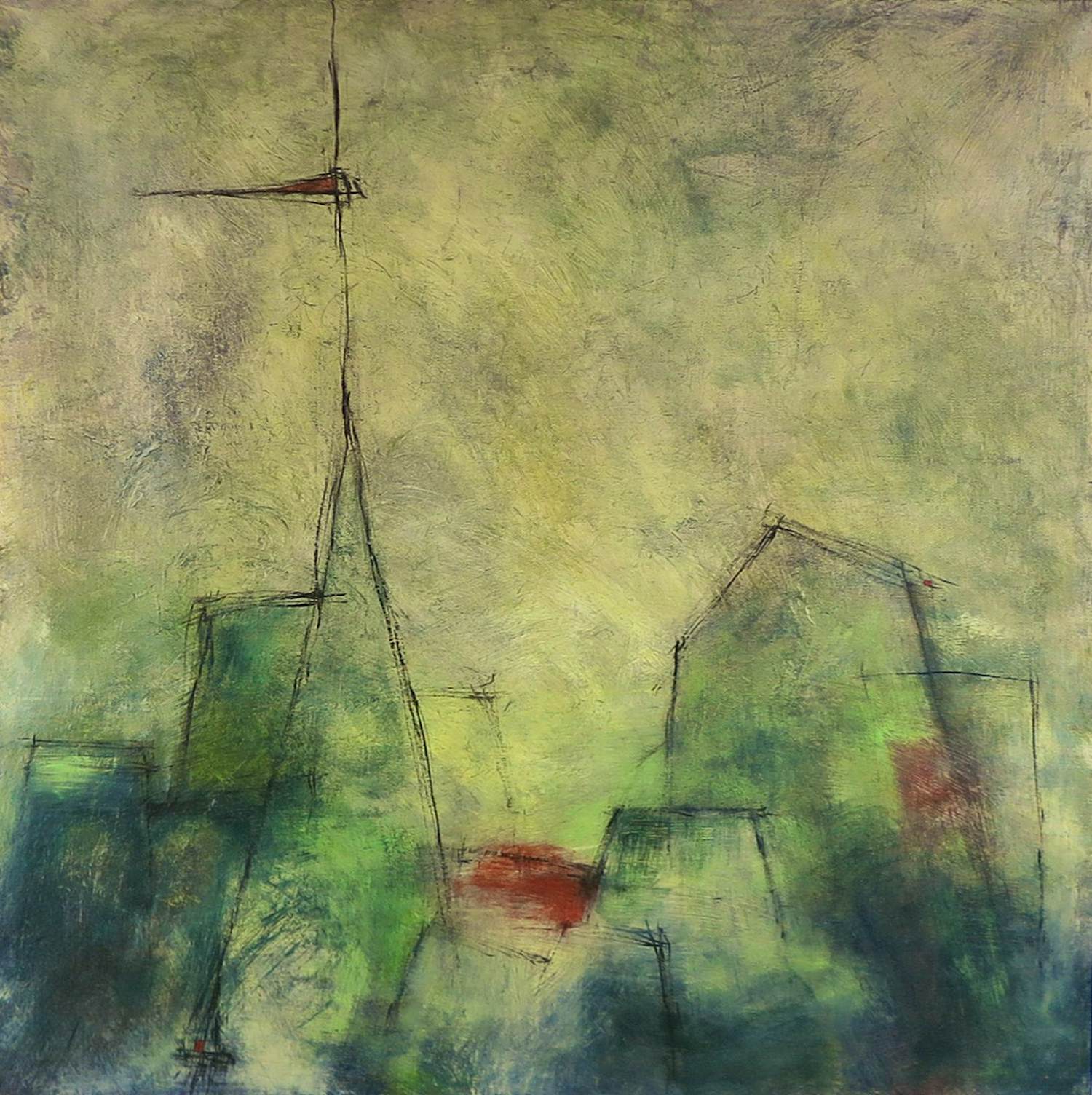 Chantal Marneffe - Acryl op doek, Conglomeraat III (Groot) verkocht voor € 50!