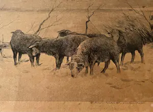 Philip Zilcken - Landschap met herder en schapen kopen? Bied vanaf 45!