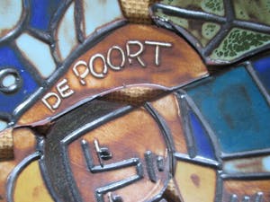 Henk Potters - Plaquette op canvas van Henk Potters (De Poort) kopen? Bied vanaf 12!