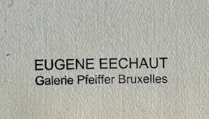 Eugène Eechaut - Wunderschönes abstraktes Aquarell von 1984 / Galerie Pfeiffer Brüssel kopen? Bied vanaf 50!
