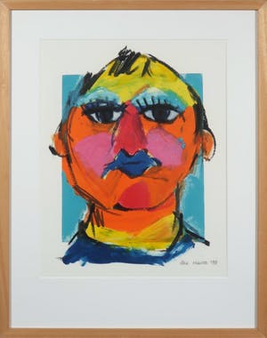 Ellen Meuwese - Gemengde techniek op papier, Portret - Ingelijst kopen? Bied vanaf 1!