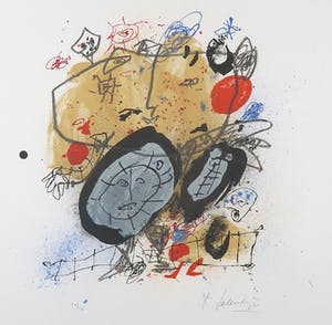 Kees Salentijn - Litho, Zonder titel - Ingelijst kopen? Bied vanaf 70!