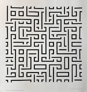 Jos De Mey - "Struktuur - Metamorfose Fase 3" - 1974 - 24/50 kopen? Bied vanaf 75!