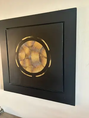 Han Teng - Abstract kunstwerk met 3D effecten kopen? Bied vanaf 40!