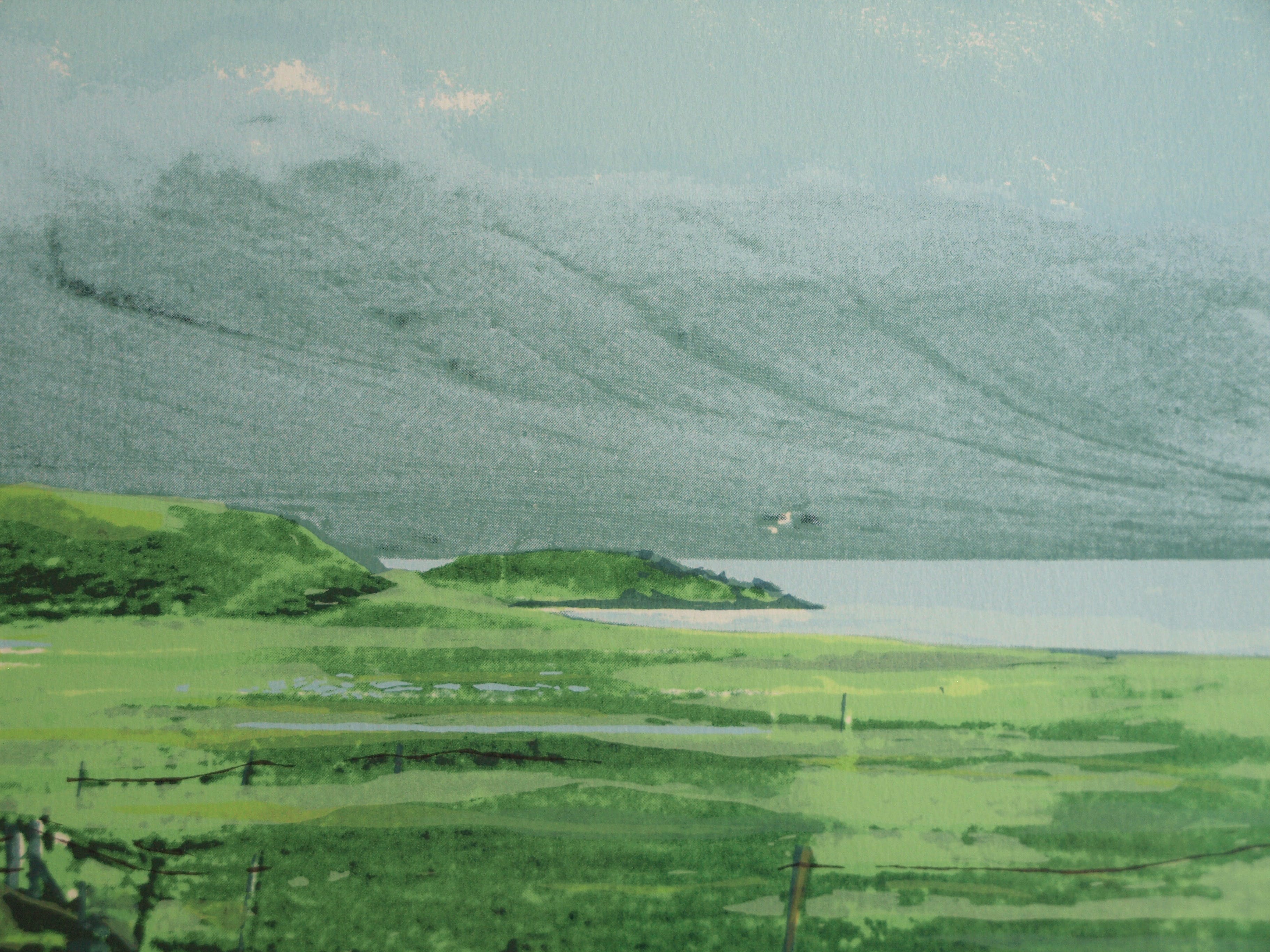 Marian Plug - Zeefdruk , IJsland I – gesigneerd & ingelijst – 1982 kopen? Bied vanaf 30!