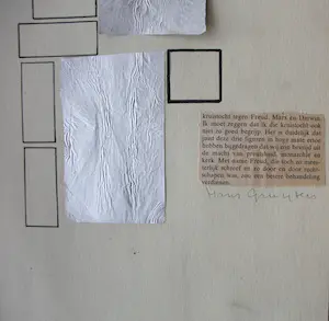 Siep van den Berg - collage/stifttekening - 1976 kopen? Bied vanaf 75!