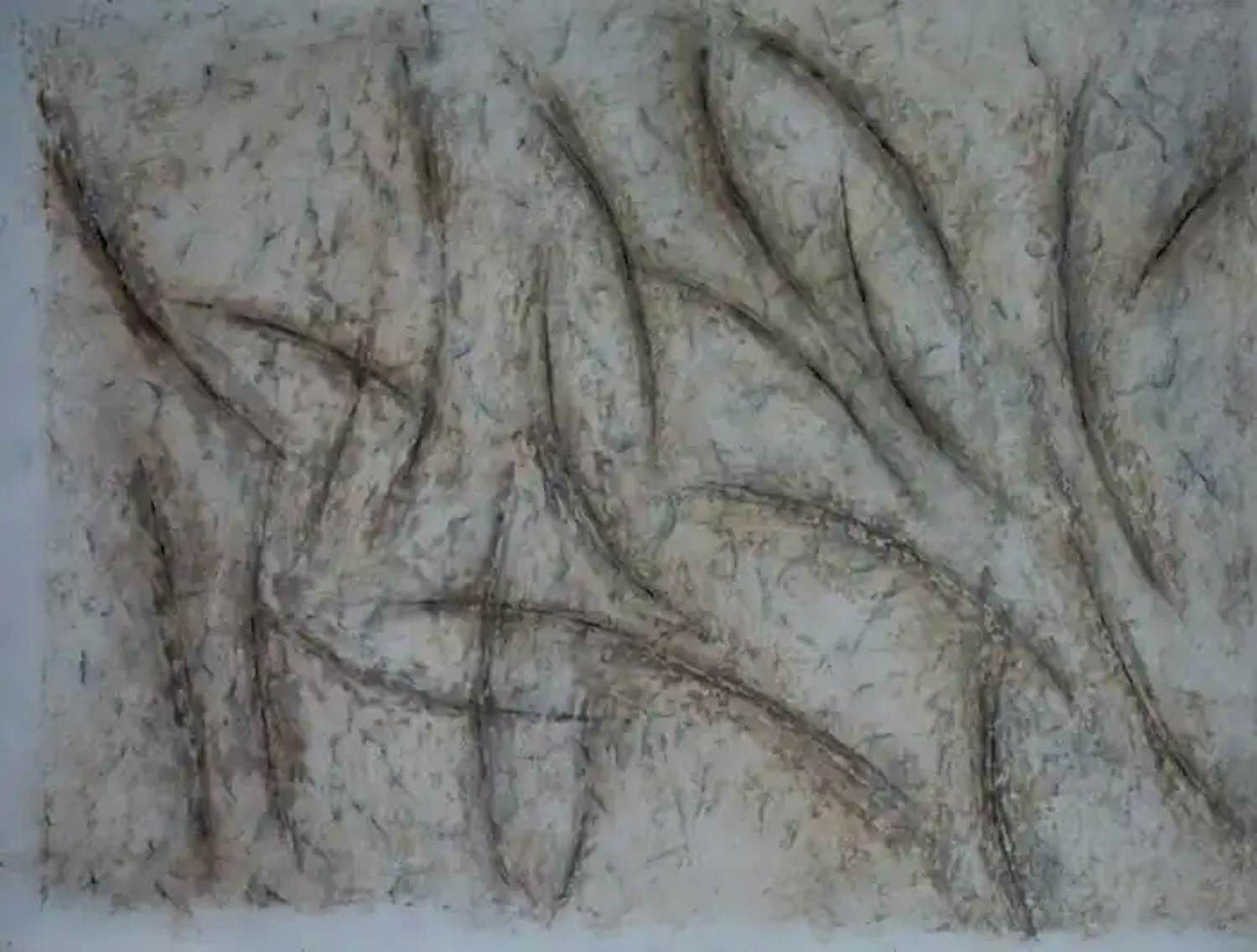 Stef Jurrien - Tekening: Compositie met licht gebogen lijnen - 1998 kopen? Bied vanaf 75!