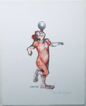 Kees Verkade - litho ‘Charlie Rivel’ kopen? Bied vanaf 85!