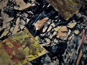 Karel Slingervoet - Grote Expressieve Collage van Haarlemse Materieschilder en Collagist kopen? Bied vanaf 1!