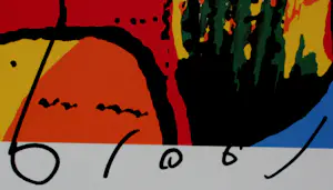 Herman Brood - Grote zeefdruk: Red Baron kopen? Bied vanaf 425!