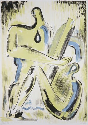 Jean Bilquin - Litho, Z.T. Twee figuren kopen? Bied vanaf 20!