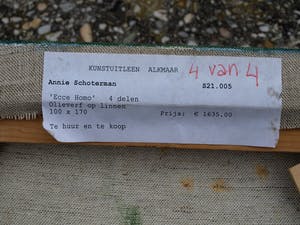 Annie Schoterman - 4-Luik , Ecce Homo – Olieverf op doek – 1997 kopen? Bied vanaf 90!