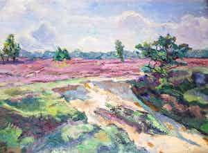 Andries Olthoff - olie op doek, gesigneerd linksonder verkocht voor € 69!