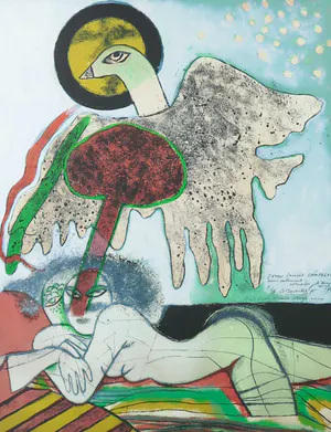 Corneille - Litho, Aux Bords D'une Plage Noire - Ingelijst kopen? Bied vanaf 250!