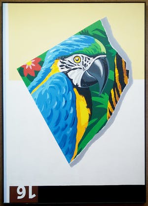 Niet of onleesbaar gesigneerd - Ara, acrylverf op doek (ingelijst, zeer groot) kopen? Bied vanaf 1!