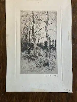 Anton Mauve (sr.) - Houthakken verkauft für € 40!