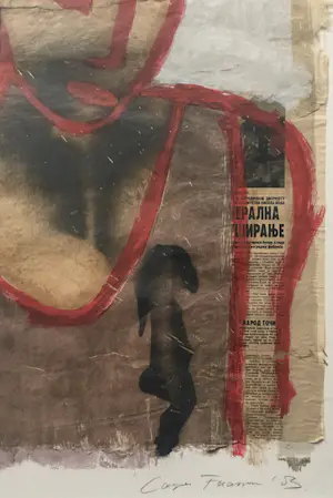 Casper Faassen - In gedachten - zeefdruk/collage - 2003 kopen? Bied vanaf 275!