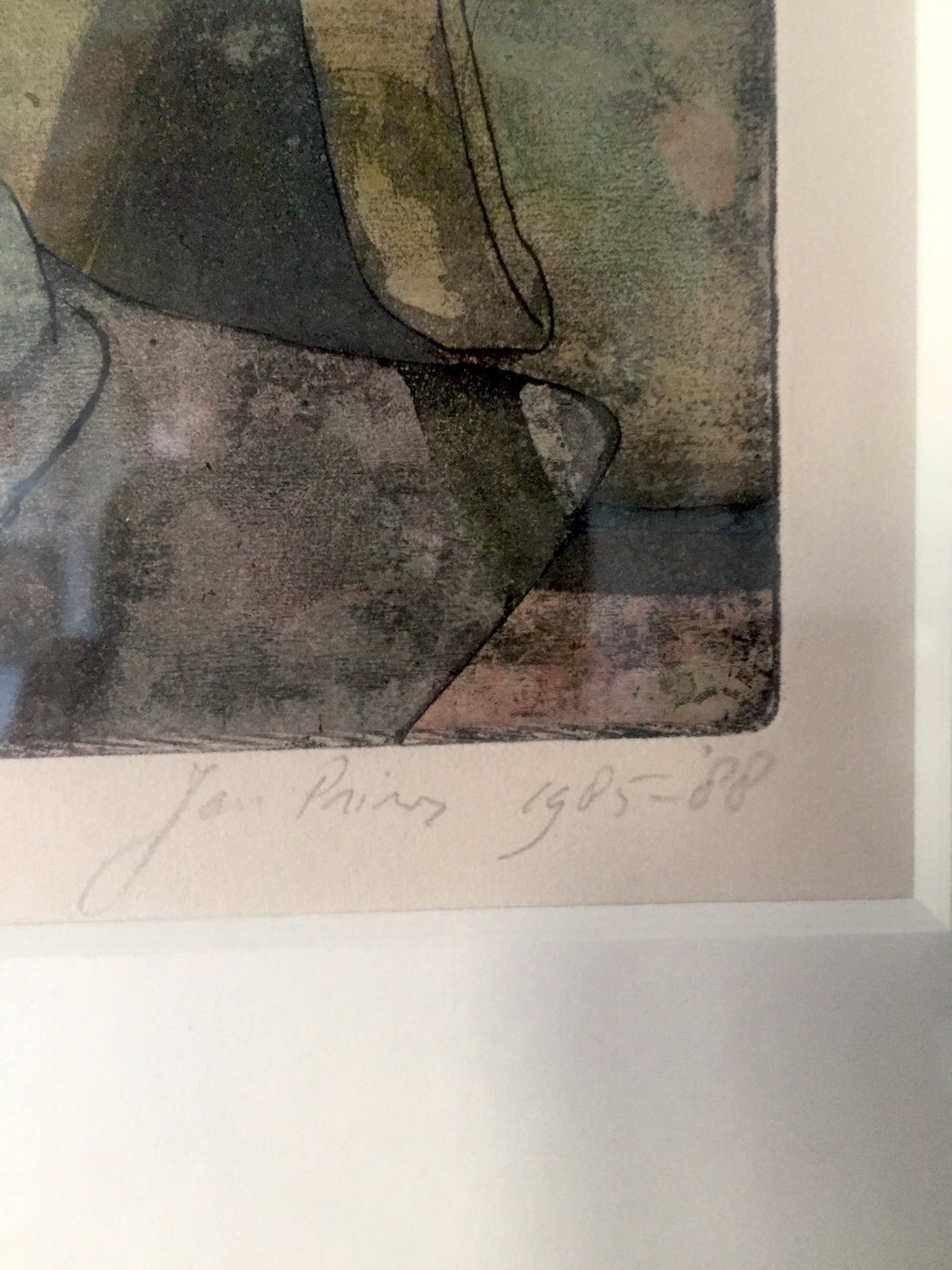 Jan Prins - Lithografie, Prachtig Ingelijst kopen? Bied vanaf 55!