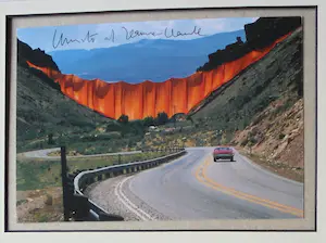 Christo - Project " Valley Curtain " 1970/72 - inc. original stofmonster - handgesigneerd kopen? Bied vanaf 139!