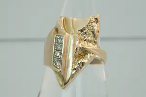 72 - Exclusieve Björn Weckström for Lapponia 18Krt rosé goud & diamanten ring kopen? Bied vanaf 430!