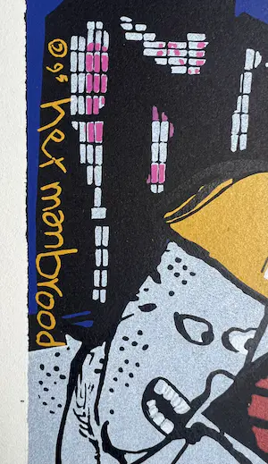 Herman Brood - Kleurenzeefdruk, genummerde oplage | 'Moes' | 1995 kopen? Bied vanaf 1!