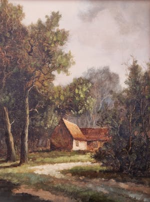 B.H.C. Mulder - Hollands landschap kopen? Bied vanaf 25!