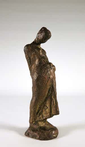 Srja Schoffelen - Sierlijk bronzen beeld van een zwangere vrouw verkocht voor € 350!