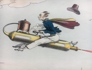 Carle Vernet - neue erfindung - Dampfmaschinen Pferd kopen? Bied vanaf 50!