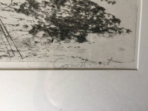 Constant - "Kunstmatig landschap" - grote ets uit 1961 in zeer kleine oplage kopen? Bied vanaf 575!